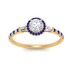 Load image into Gallery viewer, baguette-round-cut-halo-accented-sapphire-engagement-ring-in-yellow-gold-FD10047RORGSABLANGLE5-NL-YG_9696f4c2-5715-4070-8975-e78160e38082