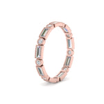 Load image into Gallery viewer, Baguette Round Bezel Eternity Band
