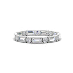 Load image into Gallery viewer, Baguette Round Bezel Eternity Band
