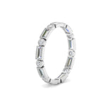 Load image into Gallery viewer, Baguette Round Bezel Eternity Band
