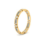 Load image into Gallery viewer, Baguette Round Bezel Eternity Band
