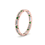 Load image into Gallery viewer, Baguette Round Bezel Eternity Band
