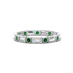 Load image into Gallery viewer, Baguette Round Bezel Eternity Band
