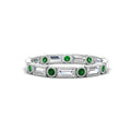Thumbnail 61 - Baguette Round Bezel Eternity Band