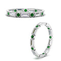 Thumbnail 62 - Baguette Round Bezel Eternity Band