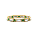 Thumbnail 13 - Baguette Round Bezel Eternity Band