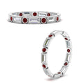 Thumbnail 66 - Baguette Round Bezel Eternity Band