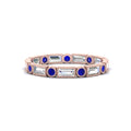 Thumbnail 29 - Baguette Round Bezel Eternity Band
