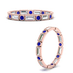 Load image into Gallery viewer, Baguette Round Bezel Eternity Band
