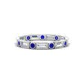 Thumbnail 53 - Baguette Round Bezel Eternity Band
