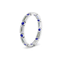 Thumbnail 55 - Baguette Round Bezel Eternity Band