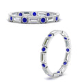 Thumbnail 54 - Baguette Round Bezel Eternity Band