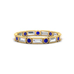 Load image into Gallery viewer, Baguette Round Bezel Eternity Band
