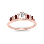 Load image into Gallery viewer, baguette-ruby-band-for-solitaire-ring-in-rose-gold-FD9810BGRUDRANGEL3-NL-RG.jpg
