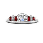 Load image into Gallery viewer, baguette-ruby-band-for-solitaire-ring-in-white-gold-FD9810BGRUDRANGEL3-NL-WG.jpg
