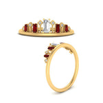 Load image into Gallery viewer, baguette-ruby-band-for-solitaire-ring-in-yellow-gold-FD9810BGRUDRANGEL3-NL-YG.jpg

