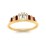 Load image into Gallery viewer, baguette-ruby-band-for-solitaire-ring-in-yellow-gold-FD9810BGRUDRANGEL3-NL-YG.jpg
