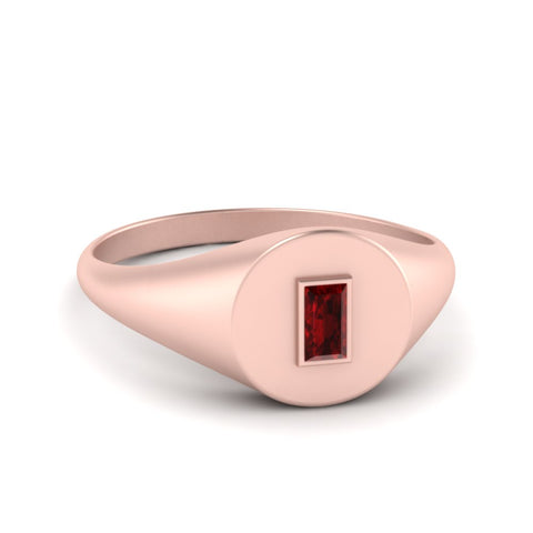 Baguette Signet Ring