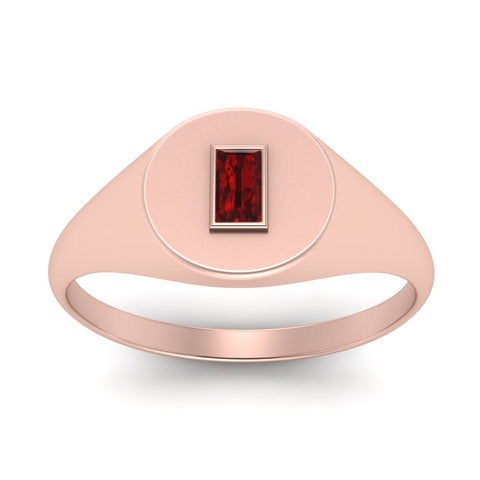 Baguette Signet Ring
