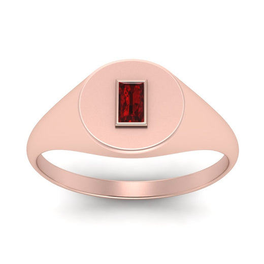 Baguette Signet Ring