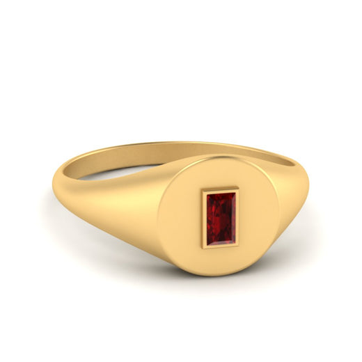 Baguette Signet Ring