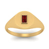 Load image into Gallery viewer, Baguette Signet Ring