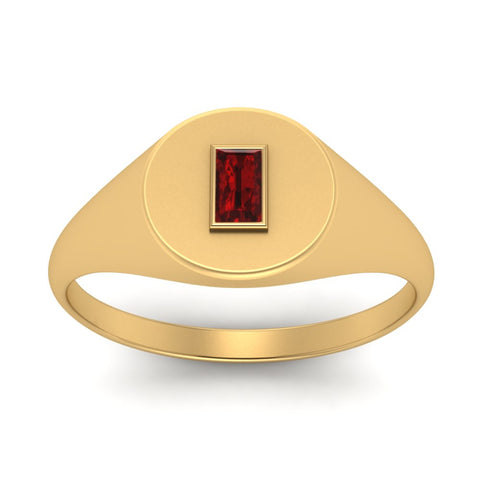 Baguette Signet Ring