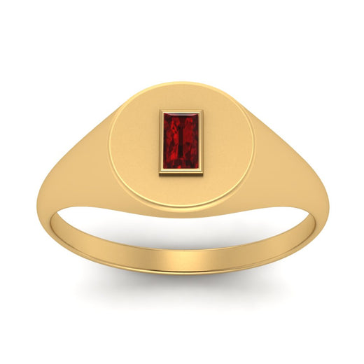 Baguette Signet Ring