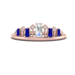 Load image into Gallery viewer, baguette-sapphire-band-for-solitaire-ring-in-rose-gold-FD9810BGSABLANGEL3-NL-RG.jpg
