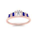 Load image into Gallery viewer, baguette-sapphire-band-for-solitaire-ring-in-rose-gold-FD9810BGSABLANGEL3-NL-RG.jpg
