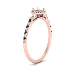 Load image into Gallery viewer, baguette-semi-mount-halo-accented-black-diamond-engagement-ring-in-rose-gold-FD10047SMRGBLACKANGLE2-NL-RG