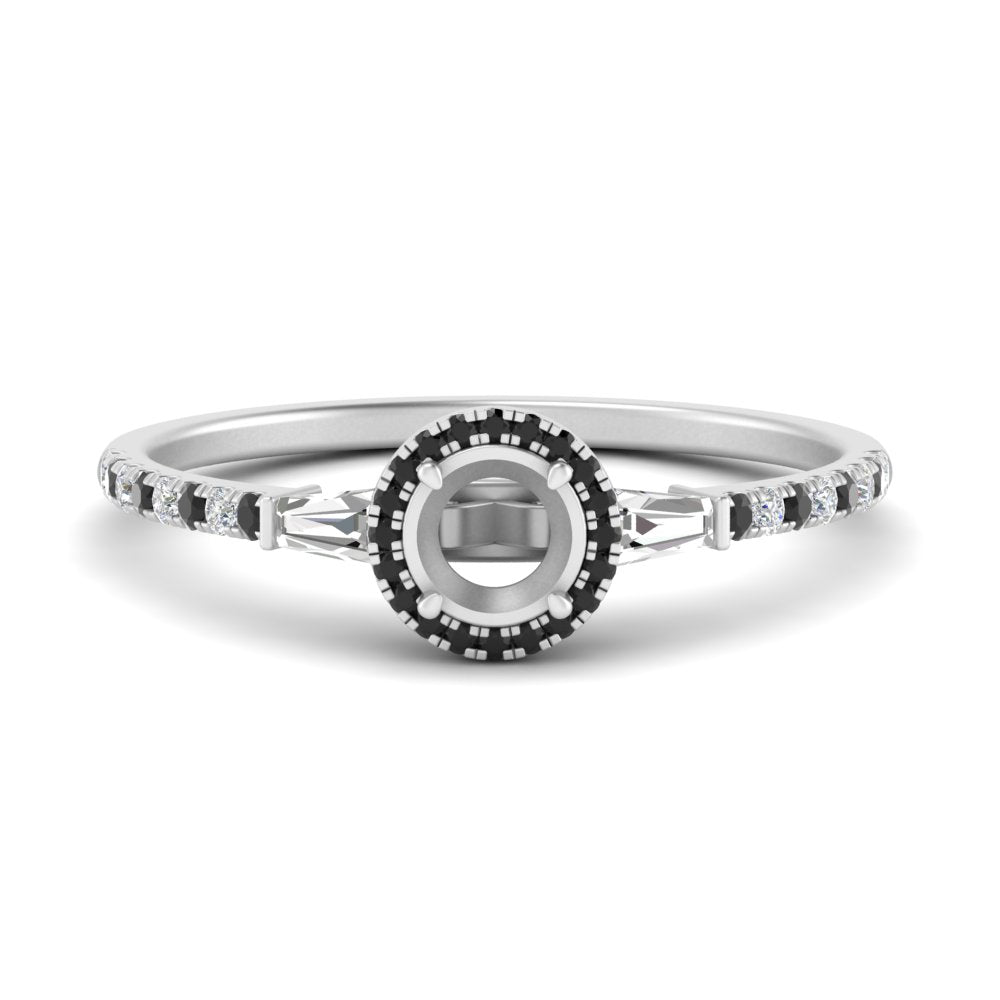 baguette-semi-mount-halo-accented-black-diamond-engagement-ring-in-white-gold-FD10047SMRGBLACK-NL-WG