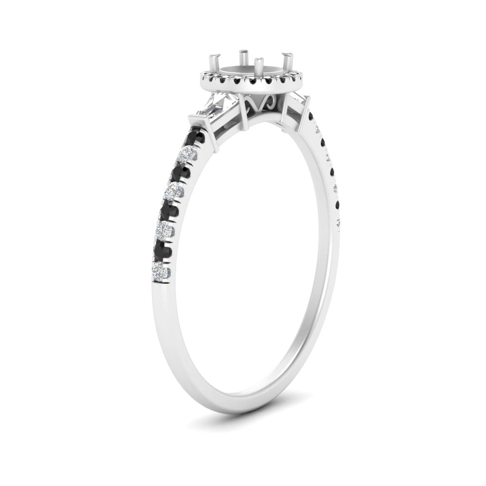 baguette-semi-mount-halo-accented-black-diamond-engagement-ring-in-white-gold-FD10047SMRGBLACKANGLE2-NL-WG