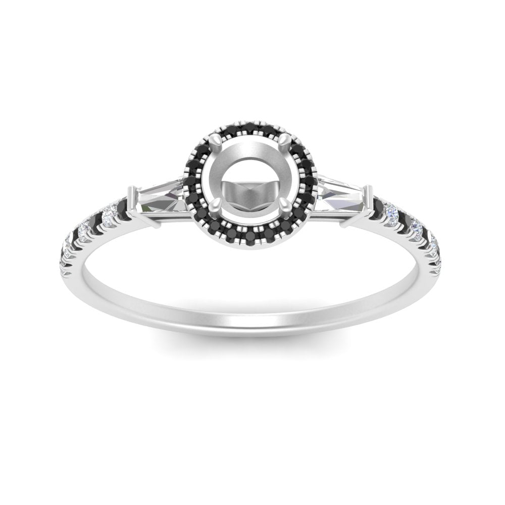 baguette-semi-mount-halo-accented-black-diamond-engagement-ring-in-white-gold-FD10047SMRGBLACKANGLE5-NL-WG
