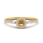 Load image into Gallery viewer, baguette-semi-mount-halo-accented-diamond-engagement-ring-in-yellow-gold-FD-10047SMR-NL-YG