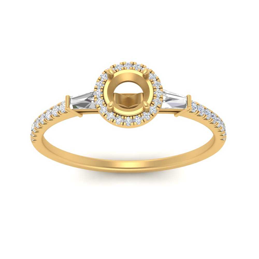baguette-semi-mount-halo-accented-diamond-engagement-ring-in-yellow-gold-FD-10047SMRANGLE5-NL-YG