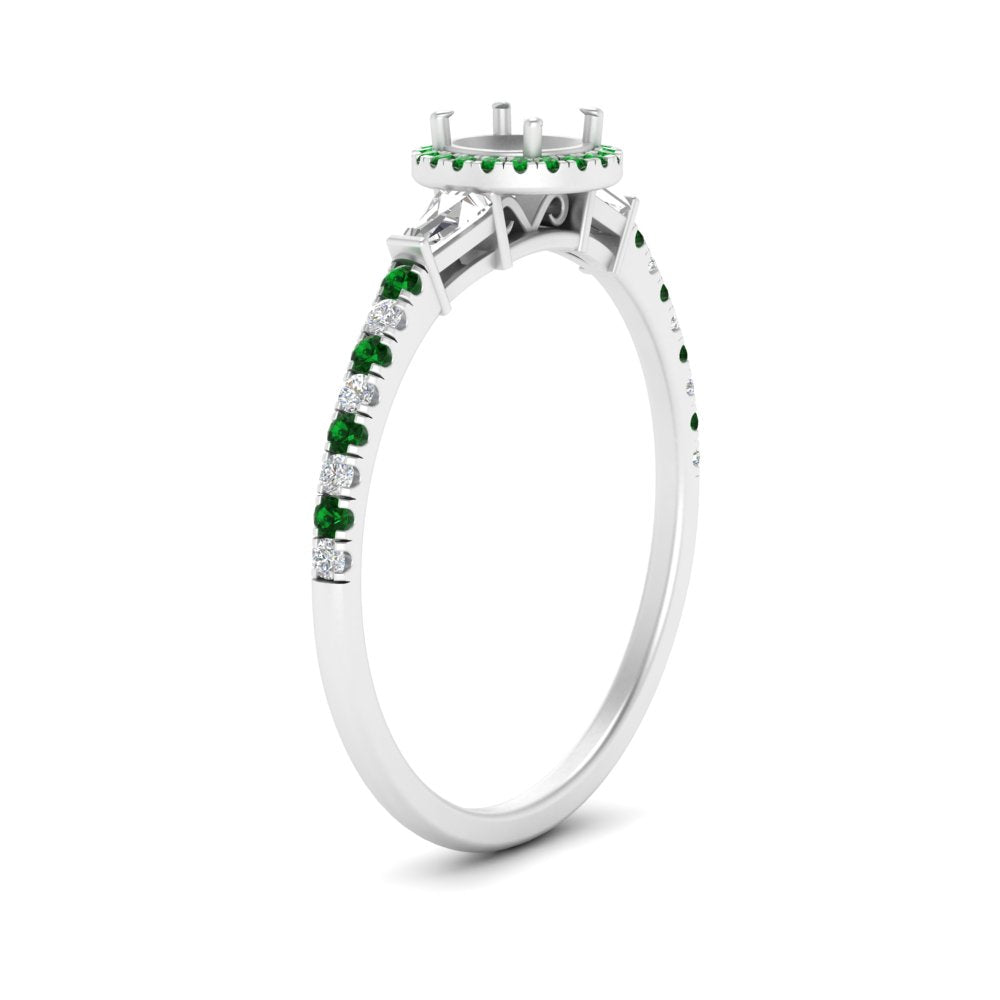 baguette-semi-mount-halo-accented-emerald-engagement-ring-in-white-gold-FD10047SMRGEMGRANGLE2-NL-WG