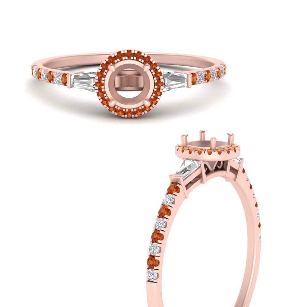 baguette-semi-mount-halo-accented-orange-sapphire-engagement-ring-in-rose-gold-FD10047SMRGSAORANGLE3-NL-RG
