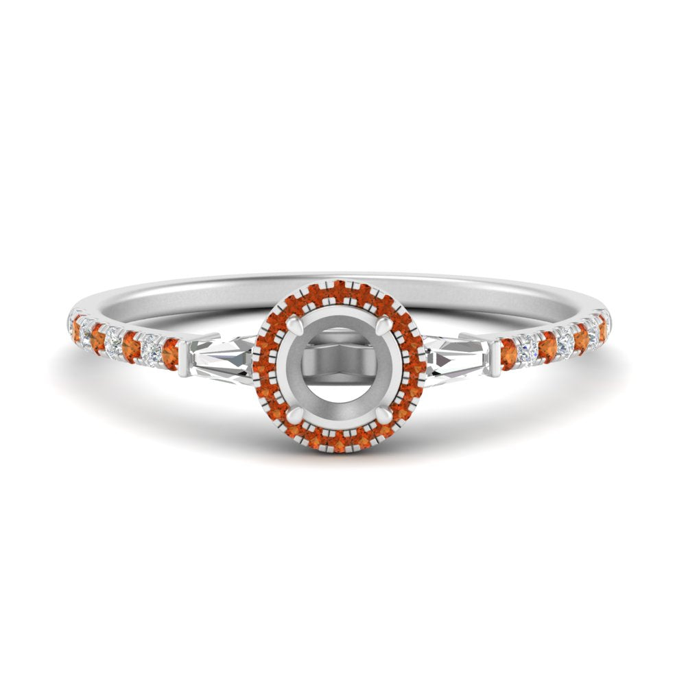 baguette-semi-mount-halo-accented-orange-sapphire-engagement-ring-in-white-gold-FD10047SMRGSAOR-NL-WG