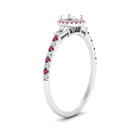 baguette-semi-mount-halo-accented-pink-sapphire-engagement-ring-in-white-gold-FD10047SMRGSADRPIANGLE2-NL-WG