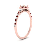 Load image into Gallery viewer, baguette-semi-mount-halo-accented-ruby-engagement-ring-in-rose-gold-FD10047SMRGRUDRANGLE2-NL-RG