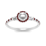 Load image into Gallery viewer, baguette-semi-mount-halo-accented-ruby-engagement-ring-in-white-gold-FD10047SMRGRUDRANGLE5-NL-WG