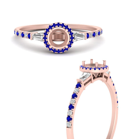 baguette-semi-mount-halo-accented-sapphire-engagement-ring-in-rose-gold-FD10047SMRGSABLANGLE3-NL-RG