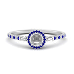 Load image into Gallery viewer, baguette-semi-mount-halo-accented-sapphire-engagement-ring-in-white-gold-FD10047SMRGSABL-NL-WG