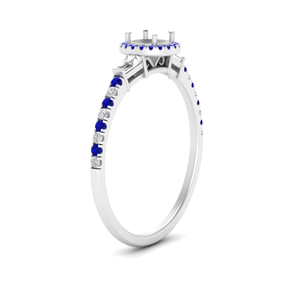 baguette-semi-mount-halo-accented-sapphire-engagement-ring-in-white-gold-FD10047SMRGSABLANGLE2-NL-WG