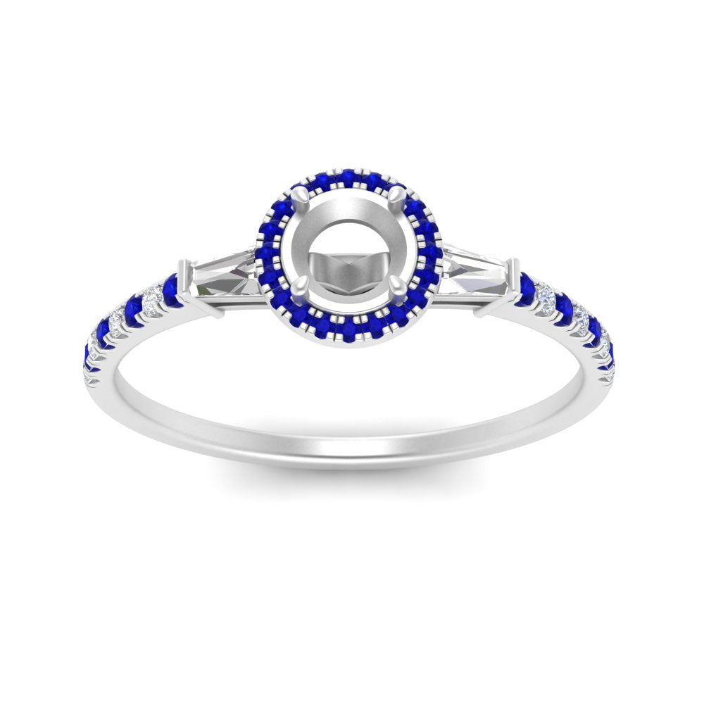 baguette-semi-mount-halo-accented-sapphire-engagement-ring-in-white-gold-FD10047SMRGSABLANGLE5-NL-WG