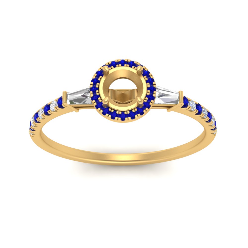 baguette-semi-mount-halo-accented-sapphire-engagement-ring-in-yellow-gold-FD10047SMRGSABLANGLE5-NL-YG