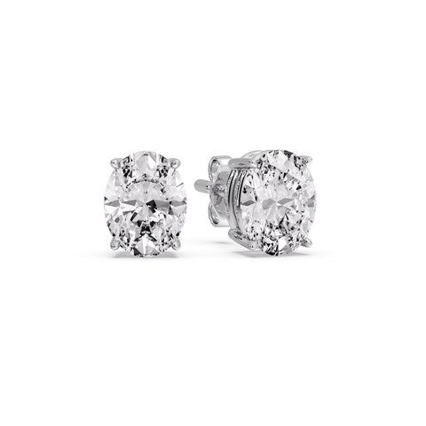 Stud Earring Basket Oval Shaped
