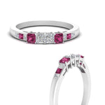 Load image into Gallery viewer, basket-channel-set-pink-sapphire-wedding-band-in-white-gold-FDENS205BGSADRPI-NL-WG.jpg
