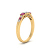 Load image into Gallery viewer, basket-channel-set-pink-sapphire-wedding-band-in-yellow-gold-FDENS205BGSADRPI-NL-YG.jpg